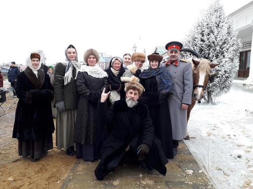Съемки сериала Угрюм река в городе Суздаль 24 декабря 2019 года