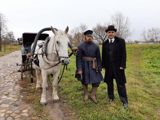 Съемки сериала «Угрюм река» в городе Суздаль 14 октября 2019 года