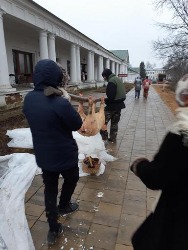 Съемки сериала Угрюм река в городе Суздаль 24 декабря 2019 года