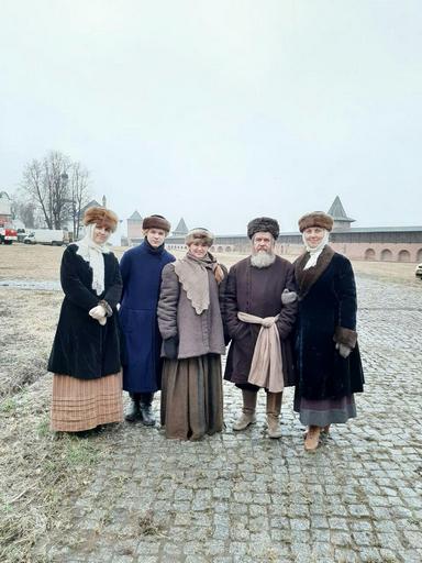 Съемки сериала Угрюм река в городе Суздаль 24 декабря 2019 года